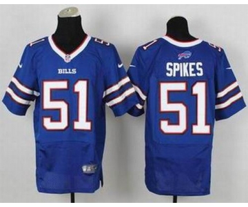 nike nfl jerseys buffalo bills #51 spikes blue[Elite][spikes]