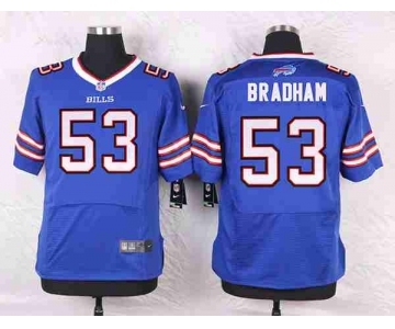 nike nfl jerseys buffalo bills #53 bradham blue[Elite]