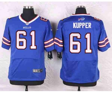 nike nfl jerseys buffalo bills #61 kupper blue[Elite]