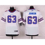 nike nfl jerseys buffalo bills #63 johnson white[Elite]