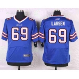 nike nfl jerseys buffalo bills #69 larsen blue[Elite]