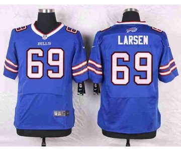 nike nfl jerseys buffalo bills #69 larsen blue[Elite]