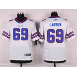 nike nfl jerseys buffalo bills #69 larsen white[Elite]