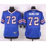 nike nfl jerseys buffalo bills #72 hamilton blue[Elite]