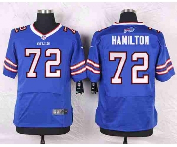 nike nfl jerseys buffalo bills #72 hamilton blue[Elite]