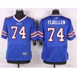 nike nfl jerseys buffalo bills #74 fluellen blue[Elite][fluellen]