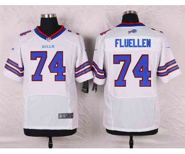 nike nfl jerseys buffalo bills #74 fluellen white[Elite][fluellen]