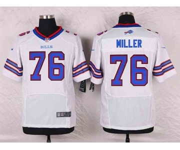 nike nfl jerseys buffalo bills #76 miller white[Elite]