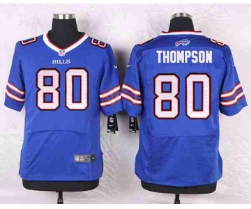 nike nfl jerseys buffalo bills #80 thompson blue[Elite]