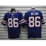 nike nfl jerseys buffalo bills #86 nelson blue[Elite]