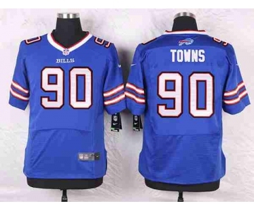 nike nfl jerseys buffalo bills #90 towns blue[Elite]