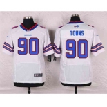 nike nfl jerseys buffalo bills #90 towns white[Elite]