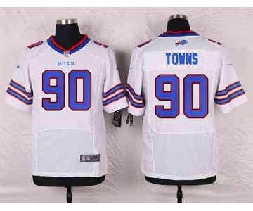 nike nfl jerseys buffalo bills #90 towns white[Elite]