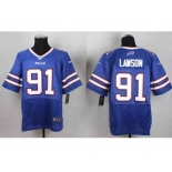 nike nfl jerseys buffalo bills #91 lawson blue[Elite]