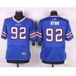 nike nfl jerseys buffalo bills #92 wynn blue[Elite]