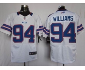 nike nfl jerseys buffalo bills #94 williams white[elite]