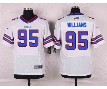 nike nfl jerseys buffalo bills #95 williams white[Elite][williams]