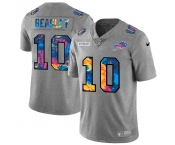 Buffalo Bills #10 Cole Beasley Men's Nike Multi-Color 2020 NFL Crucial Catch NFL Jersey Greyheather