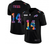 Buffalo Bills #14 Stefon Diggs Men's Nike Multi-Color Black 2020 NFL Crucial Catch Vapor Untouchable Limited Jersey