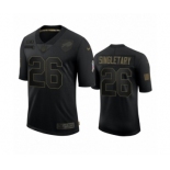 Buffalo Bills #26 Devin Singletary Black 2020 Salute to Service Limited Jersey