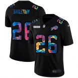 Buffalo Bills#26 Devin Singletary Men's Nike Multi-Color Black 2020 NFL Crucial Catch Vapor Untouchable Limited Jersey