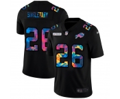 Buffalo Bills#26 Devin Singletary Men's Nike Multi-Color Black 2020 NFL Crucial Catch Vapor Untouchable Limited Jersey