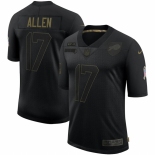 Men Buffalo Bills #17 Josh Allen Nike 2020 Salute To Service Limited Jersey Black