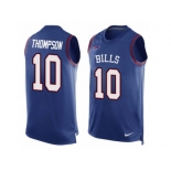 Men Nike Buffalo Bills #10 Deonte Thompson Limited Royal Blue Player Name & Number Tank Top NFL Jersey