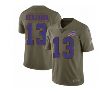 Men Nike Buffalo Bills #13 Kelvin Benjamin Limited Olive 2017 Salute to Service NFL Jersey