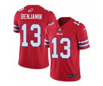 Men Nike Buffalo Bills #13 Kelvin Benjamin Limited Red Rush Vapor Untouchable NFL Jersey