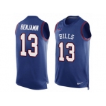 Men Nike Buffalo Bills #13 Kelvin Benjamin Limited Royal Blue Player Name & Number Tank Top NFL Jersey