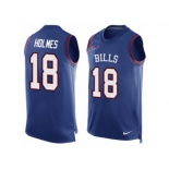 Men Nike Buffalo Bills #18 Andre Holmes Limited Royal Blue Player Name & Number Tank Top NFL Jersey