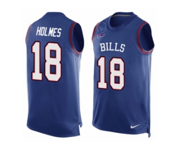 Men Nike Buffalo Bills #18 Andre Holmes Limited Royal Blue Player Name & Number Tank Top NFL Jersey