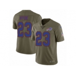 Men Nike Buffalo Bills #23 Micah Hyde Limited Olive 2017 Salute to Service NFL Jersey