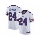 Men Nike Buffalo Bills #24 Leonard Johnson White Vapor Untouchable Limited Player NFL Jersey