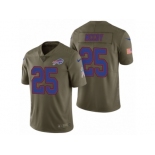 Men Nike Buffalo Bills #25 LeSean McCoy Olive 2017 Salute to Service Limited Jerseys