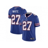 Men Nike Buffalo Bills #27 TreDavious White Royal Blue Team Color Vapor Untouchable Limited Player NFL Jersey