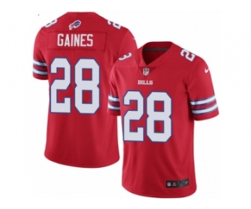 Men Nike Buffalo Bills #28 E.J. Gaines Limited Red Rush Vapor Untouchable NFL Jersey