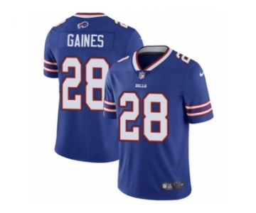 Men Nike Buffalo Bills #28 E.J. Gaines Royal Blue Team Color Vapor Untouchable Limited Player NFL Jersey