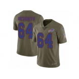 Men Nike Buffalo Bills #64 Richie Incognito Limited Olive 2017 Salute to Service NFL Jersey