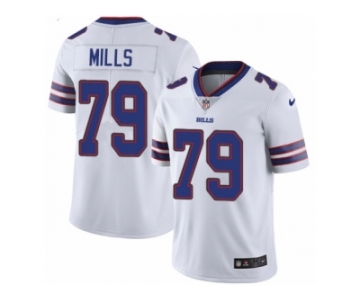 Men Nike Buffalo Bills #79 Jordan Mills White Vapor Untouchable Limited Player NFL Jersey