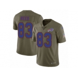 Men Nike Buffalo Bills #83 Andre Reed Limited Olive 2017 Salute to Service NFL Jersey