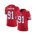 Men Nike Buffalo Bills #91 Cedric Thornton Limited Red Rush Vapor Untouchable NFL Jersey