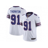 Men Nike Buffalo Bills #91 Cedric Thornton White Vapor Untouchable Limited Player NFL Jersey