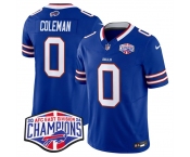 Men's Buffalo Bills #0 Keon Coleman Royal F.U.S.E. 2024 AFC East Division Champions Vapor Limited Stitched Football Jersey