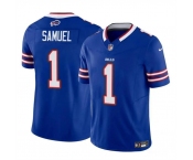 Men's Buffalo Bills #1 Curtis Samuel Blue 2023 F.U.S.E. Vapor Untouchable Limited Football Stitched Jersey