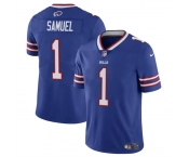 Men's Buffalo Bills #1 Curtis Samuel Blue Vapor Untouchable Limited Football Stitched Jersey