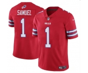 Men's Buffalo Bills #1 Curtis Samuel Red Vapor Untouchable Limited Football Stitched Jersey