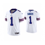 Men's Buffalo Bills #1 Emmanuel Sanders White Vapor Untouchable Limited Stitched Football Jersey