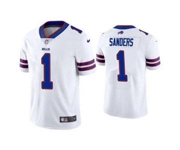 Men's Buffalo Bills #1 Emmanuel Sanders White Vapor Untouchable Limited Stitched Football Jersey